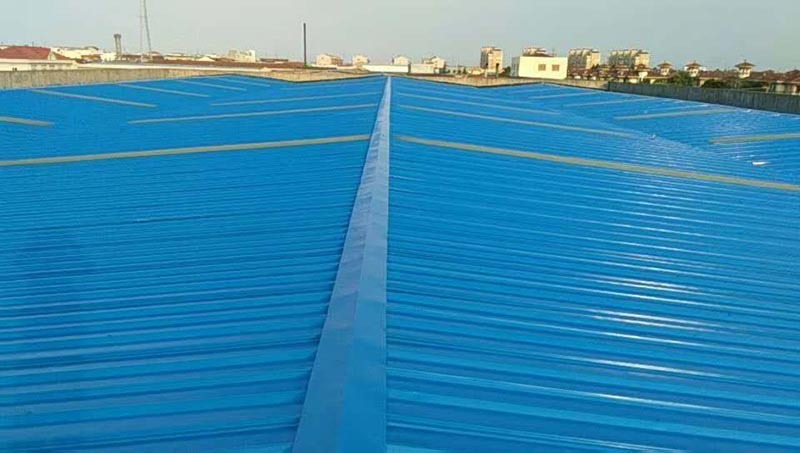 寧波遠(yuǎn)誠(chéng)設(shè)備制造有限公司廠(chǎng)房彩鋼瓦翻新案例